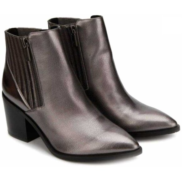 Kenneth Cole Womens Cue Up Block Heel Pointed Toe Ankle Bootie - Shin Kickers - Picture 2 of 8